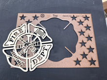 Load image into Gallery viewer, First Responder Badge Templates with Peel-n-Stick PnS Backing