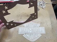 Load image into Gallery viewer, Harley Davidson Flag Template with Peel-n-Stick PnS Backing