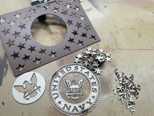 Load image into Gallery viewer, Military Flag Templates NO Peel-n-Stick PnS Backing