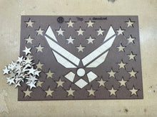 Load image into Gallery viewer, Military Logo Pieces with Peel-n-Stick PnS Backing