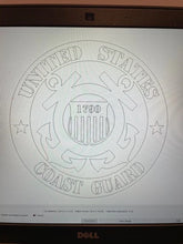 Load image into Gallery viewer, Military Logo Pieces with Peel-n-Stick PnS Backing