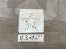 Load image into Gallery viewer, Military Logo Pieces NO Peel-n-Stick PnS Backing