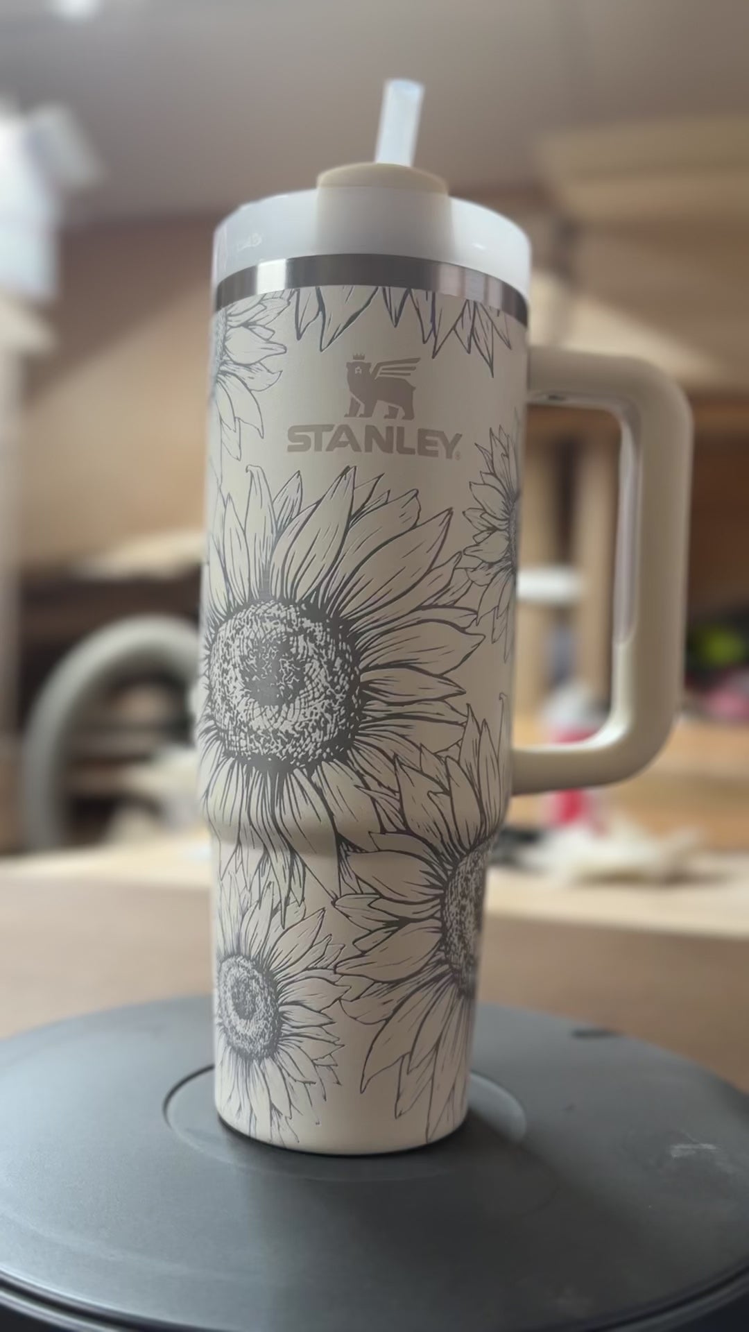 30 oz Stanley with Mountain Scene Wrap – Firefly Laser and Engraving