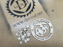 Load image into Gallery viewer, Military Logo Pieces with Peel-n-Stick PnS Backing
