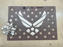 Load image into Gallery viewer, Military Logo Pieces NO Peel-n-Stick PnS Backing
