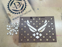 Load image into Gallery viewer, Military Flag Templates with Peel-n-Stick PnS Backing
