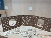 Load image into Gallery viewer, Military Logo Pieces NO Peel-n-Stick PnS Backing
